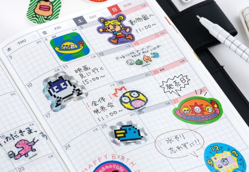 Hobonichi Techo Tamagotchi: Flake Sticker (Set of 3 Boxes)