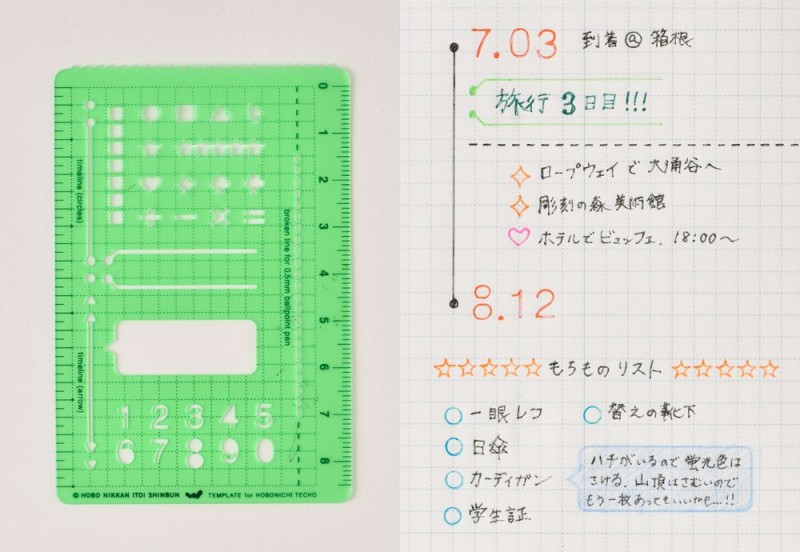 Hobonichi Szablon Stencil Basic(1).jpg