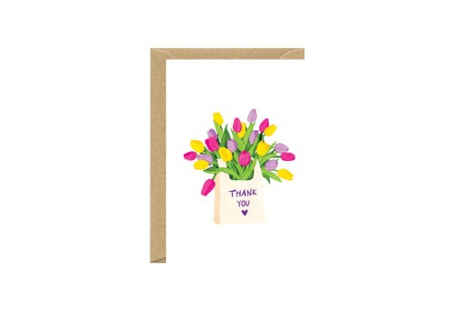 All The Ways To Say Kartka z podziękowaniem - Thank You Tulip Bag
