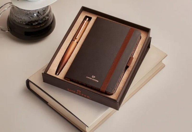 Sheaffer VFM Coffee Edition Matt Brown - Zestaw_ długopis i notes NOTEKA (10).jpg