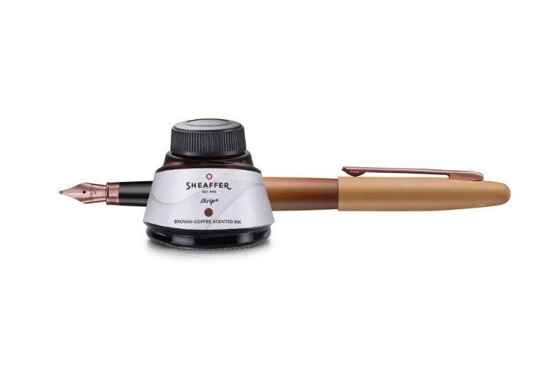 Sheaffer VFM Coffee Edition Matt Brown Zestaw pióro wieczne i atrament 50 ml.jpg