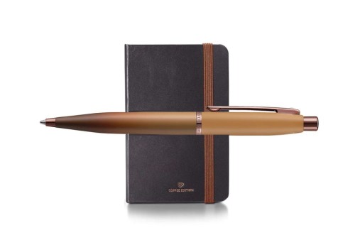 Sheaffer VFM Coffee Edition Matt Brown - zestaw: długopis i notes A6