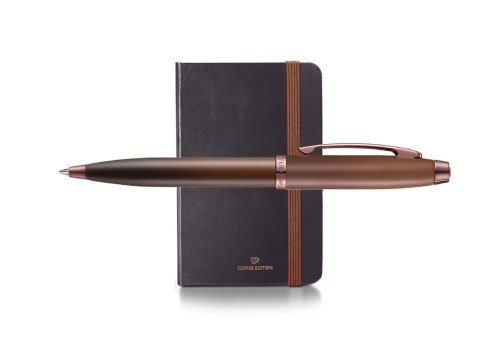 Sheaffer 100 Coffee Edition Matt Brown - zestaw: długopis i notes A6