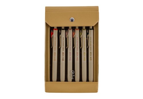 Hobonichi Techo TSUKI no IRO: Uniball One Jan-June Set - zestaw długopisów żelowych