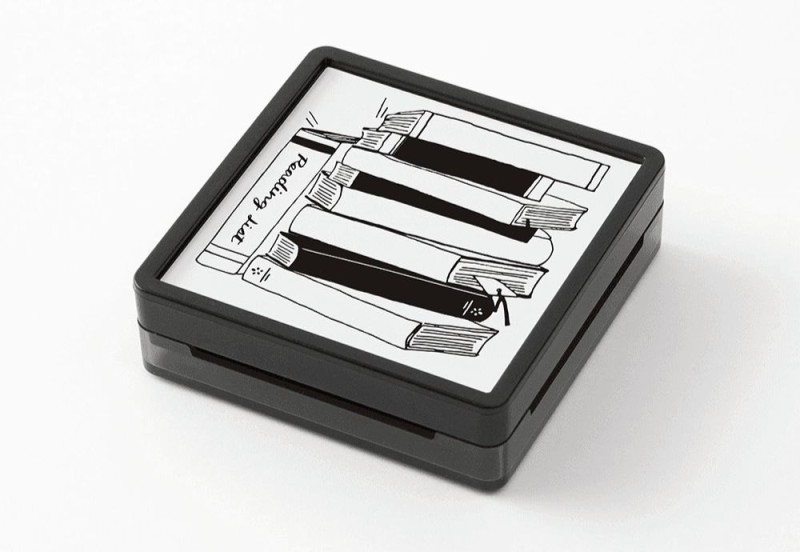 Midori pieczątka Paintable Stamp Pre-inked KSIĄŻKI (2).jpg
