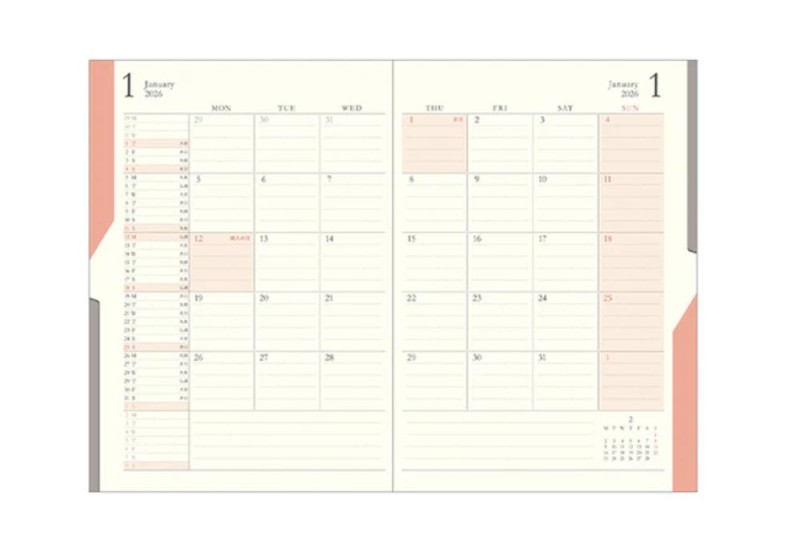 midori double schedule progress kalendarz 2026 NOTEKA.jpg