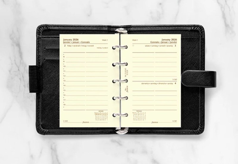 Filofax wkład kalendarzowy one day a page 2026 mini NOTEKA (3).jpg