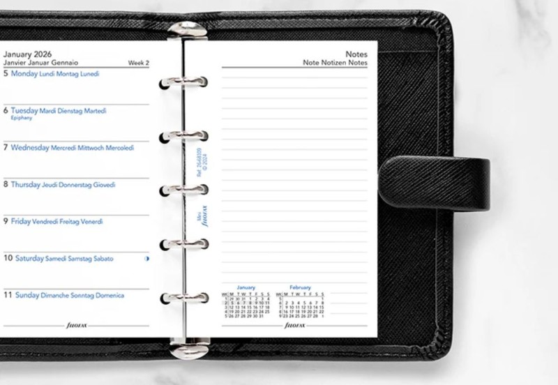 Filofax wkład kalendarzowy week on one page 2026 mini NOTEKA (2).jpg