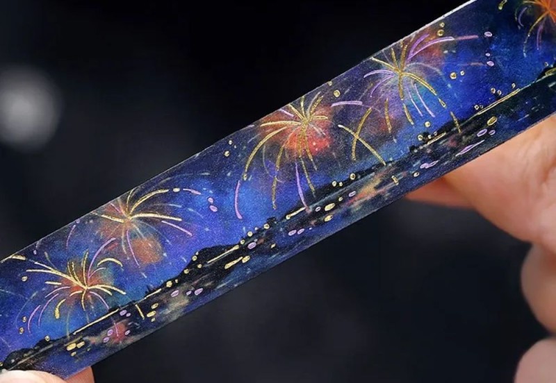 BGM Taśma Washi The Sky of One Day: Fireworks