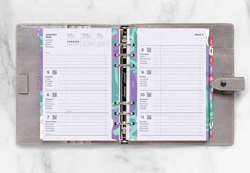 Filofax wkład Floral Illustrated Diary Refill Pack - A5 2026 Multilanguage NOTEKA (3).jpg