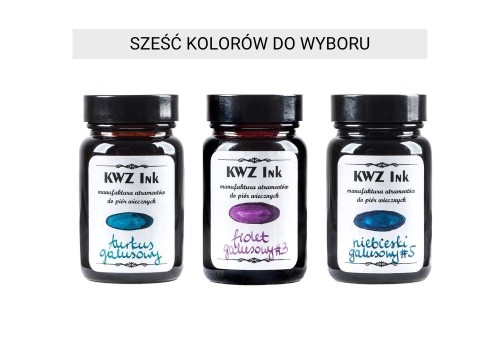 KWZ Ink Atramenty wodoodporne żelazowo-galusowe 60 ml