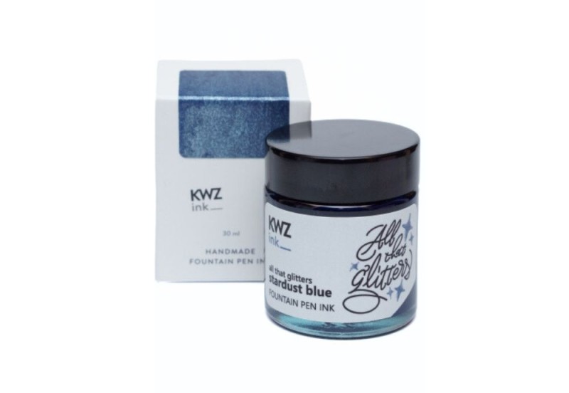 KWZ INK atrament 30 ml all that glitters Stardust Blue NOTEKA.jpg