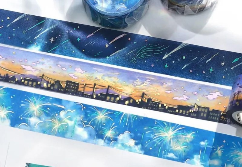 BGM Taśma Washi Sky Illustrated Book: Kouro