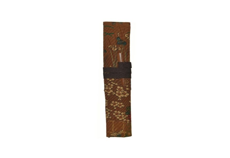 Etui Kimono Kwiaty brąz  Sailor NOTEKA.jpg