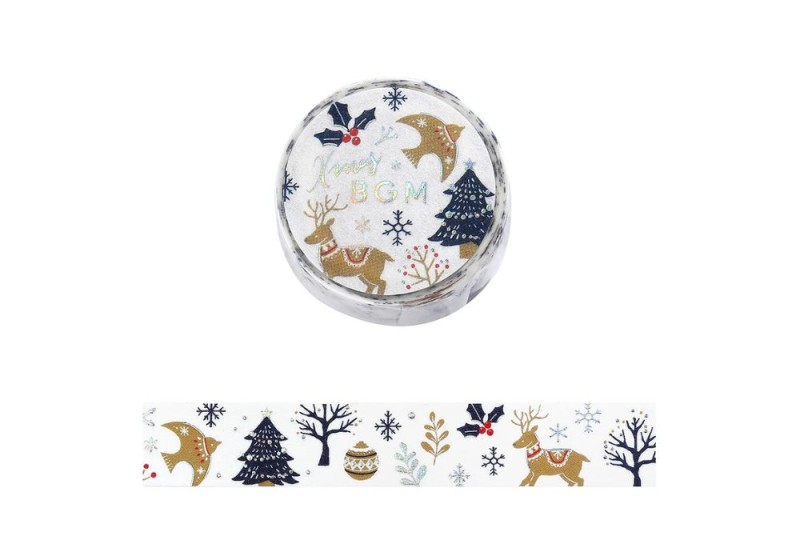 BGM Taśma Washi Christmas Limited Edition: Christmas Forest