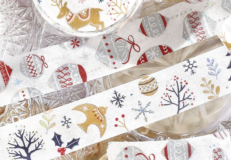 BGM Taśma Washi Christmas Limited Edition: Christmas Forest