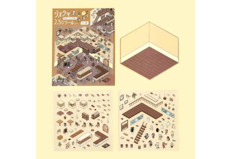 BGM Planner Stickers Animals Sheet Naklejki