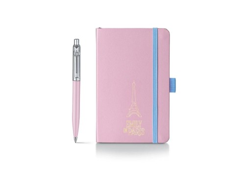 Sheaffer Sentinel Emily in Paris Pink Chrom - zestaw: długopis i notes A6