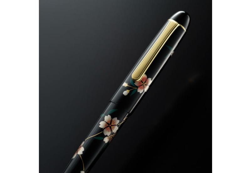 Platinum 3776 Century Silver Kaga Maki-e Sakura Pióro wieczne 14k 2.jpg