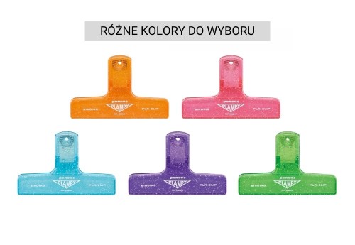 Penco Clampy Plastic Clip Glitter - klips plastikowy - różne kolory