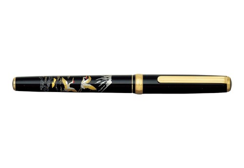 Platinum Vicoh Modern Maki-e Crane & Mt. Fuji Pióro wieczne 18k
