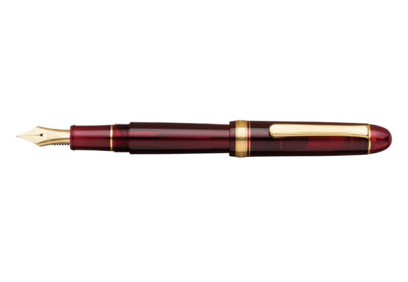 Platinum 3776 Pióro Wieczne Gold Trim Bourgnogne.jpg