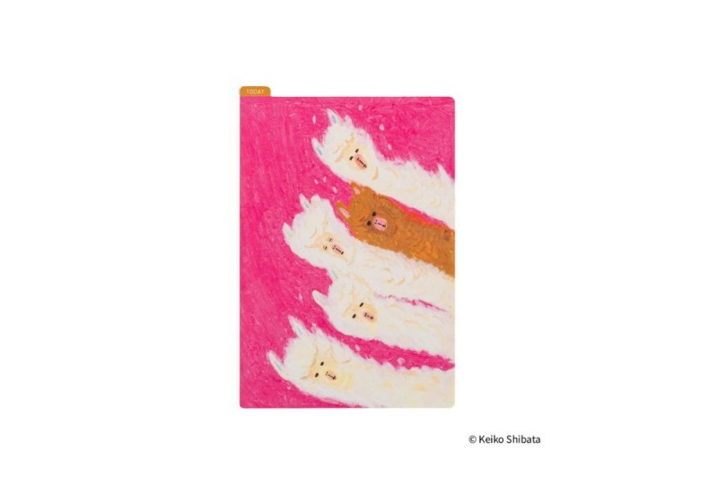 Hobonichi Techo Pencil Board A6 (Keiko Shibata_ Upwind alpacas) - podkładka do pisania NOTEKA.jpg