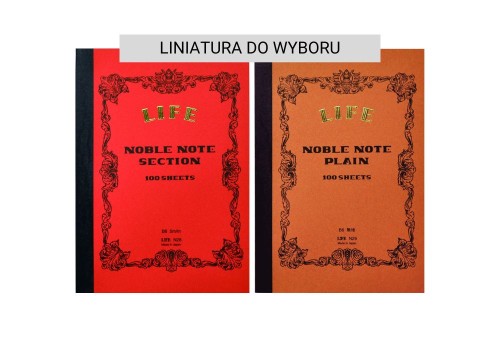 LiFE Noble Notebook B6 Notes - gładki / w linie / w kratkę