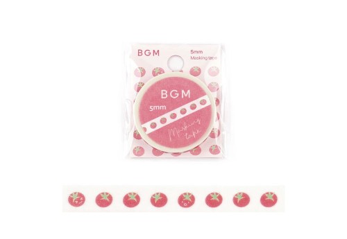 BGM Taśma Washi Tomato 5 mm - Pomidor