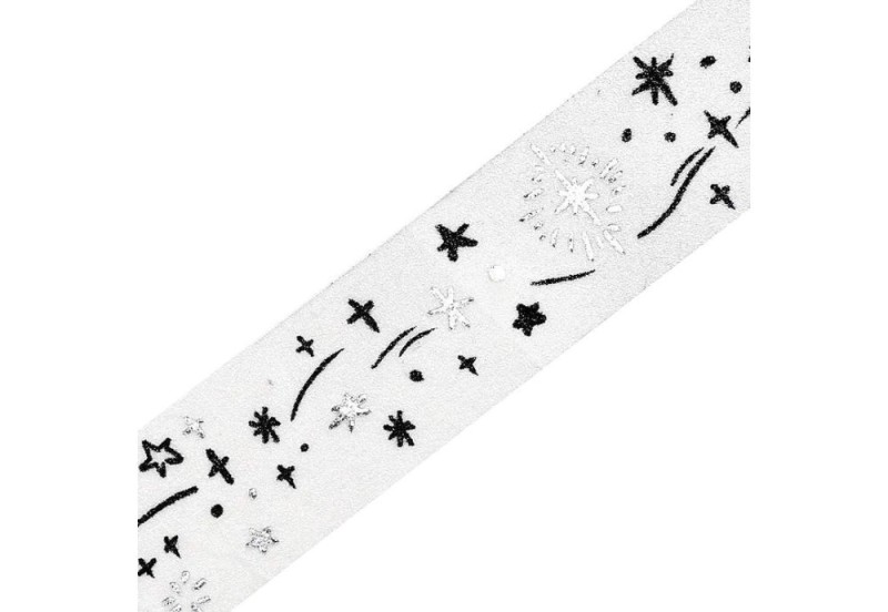 BGM Taśma Washi Monotone Silver Foil 15 mm - Starry Sky 15 mm  NOTEKA (2).jpg