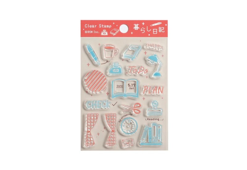 BGM Clear Stamp Przezroczyste stempelki Clear Stamp Living Diary NOTEKA.jpg