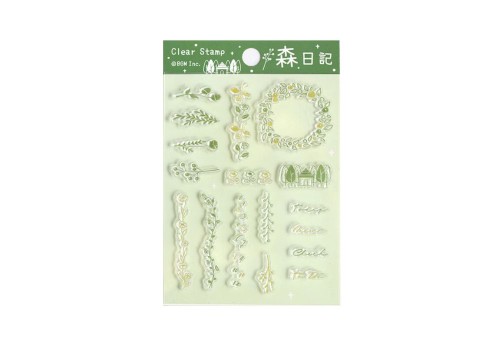 BGM Clear Stamp Zestaw Przezroczystych Stempli - Forest Diary