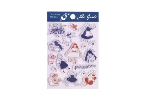 BGM Clear Stamp Zestaw Przezroczystych Stempli - Flying Girl