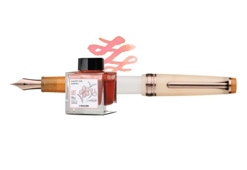  Sailor Pióro wieczne ProGear Slim Mimosa 14k - zestaw z atramentem