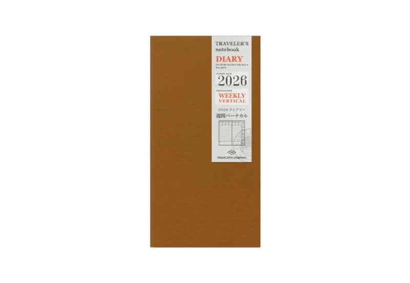 Traveler's Notebook Diary 2026 kalendarz układ pionowy regular size NOTEKA.jpg