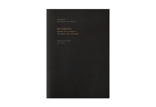 Magdalena Tekieli Notes Paper Love Chocolate Notebook Dark Brown Canvas