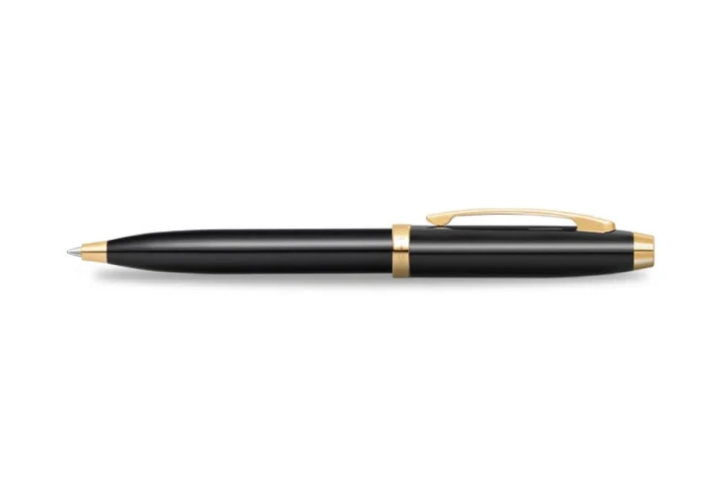sheaffer długopis 100 glossy black gold trim NOTEKA.jpg