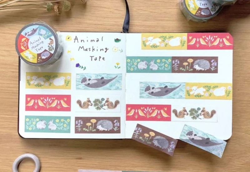Taśma washi 4legs washi tape animals NOTEKA (2).jpg