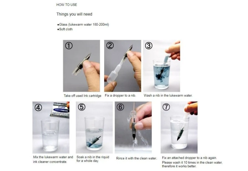 Platinum Ink Cleaner Set - zestaw do czyszczenia piór wiecznych NOTEKA .jpg