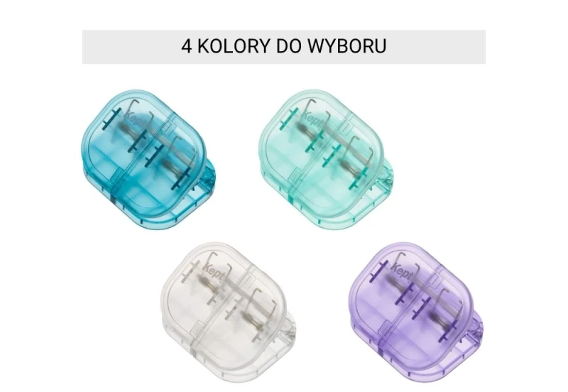 Raymay Fujii Keeped Half-Split Clip Klips niebieski NOTEKA.jpg
