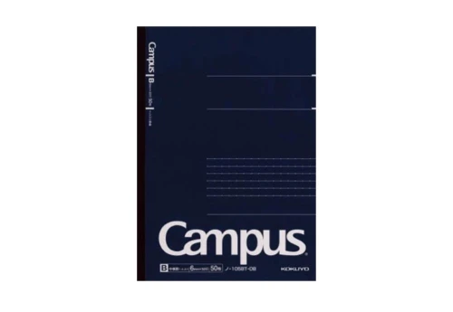 Kokuyo Campus Flat Notebook A5 B Navy Blue - notatnik w linie 6 mm