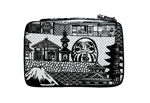 Kyoku Haku Zippered Pen Case Daruma - piórnik na 10 instrumentów
