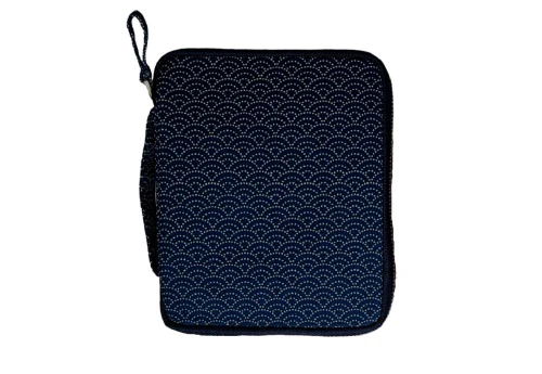 Kyoku Haku Zippered Pen Case Seigaiha - piórnik na 10 instrumentów (składany)