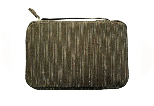 Kyoku Haku Zippered Pen Case Nishijin Woven: Mustard Green - piórnik na 20 instrumentów