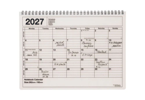 Mark's Japan - Kalendarz Biurkowy M 2027 - ivory