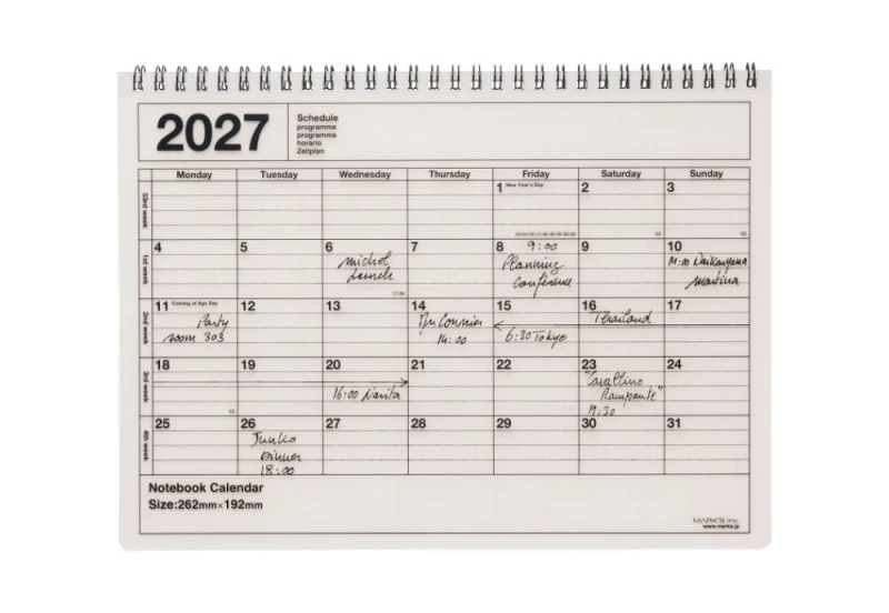 kalendarz biurkowy 2027 mark's japan M ivory NOTEKA.jpg