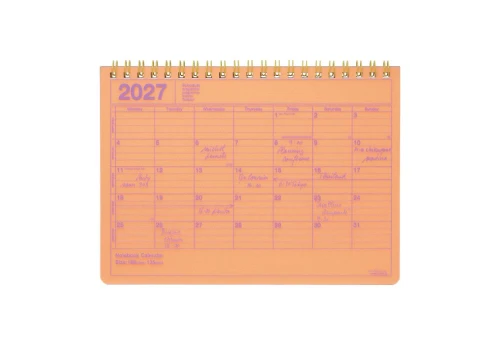 Mark's Japan - Kalendarz Biurkowy S 2027 - neon orange