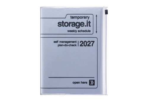 Mark's Japan Kalendarz 2026/2027 Storage.it A5 - srebrny