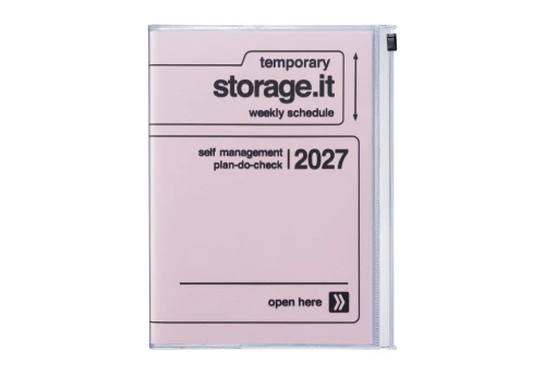 Mark's Japan Kalendarz 2026/2027 Storage.it A5 - różowy