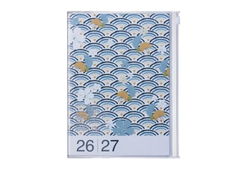 Mark's Japan Kalendarz 2026/2027 Patterns Fala A5 - zielony